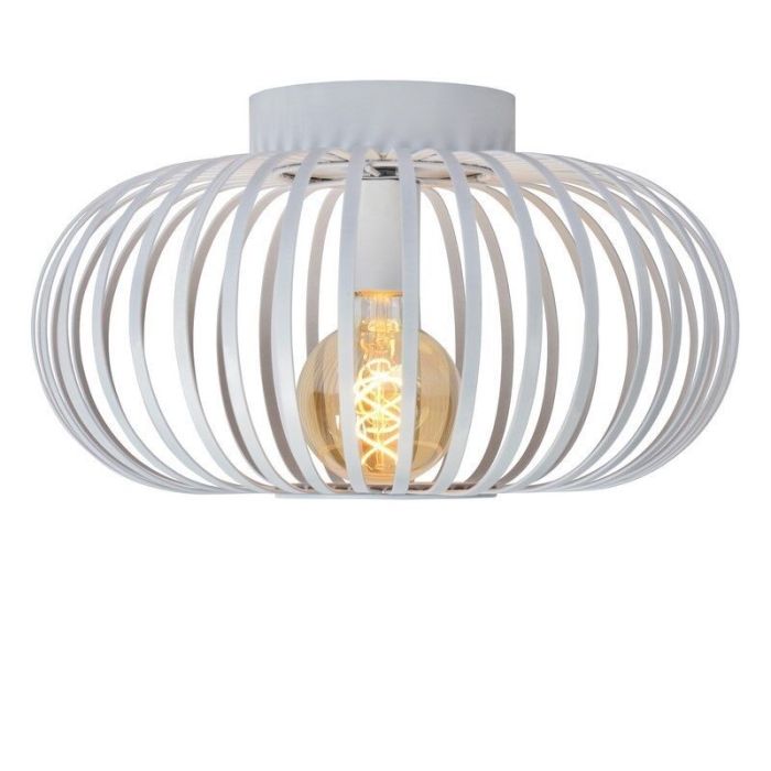 Lampe plafond rétro blanche, Manuela