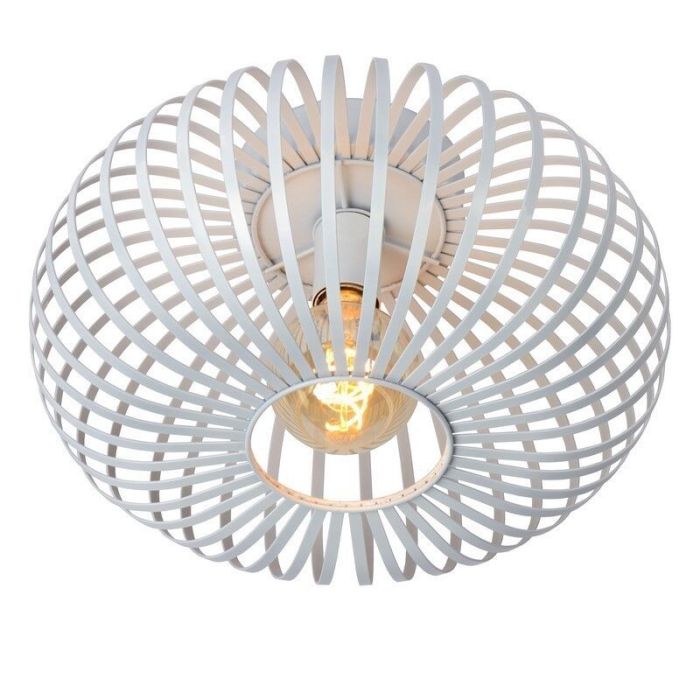Lampe plafond rétro blanche, Manuela