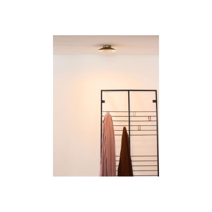 Lampe plafond moderne dorée, Foskal, 6W, 2700K LED