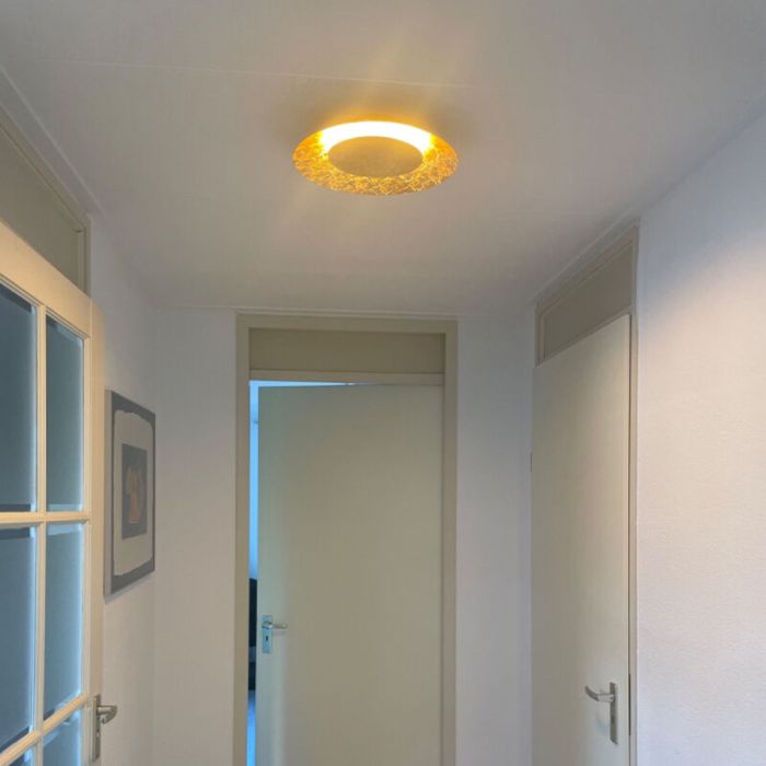 Lampe plafond moderne dorée, Foskal, 6W, 2700K LED