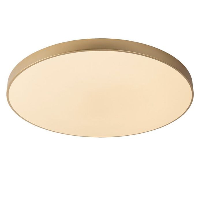 Lampe plafond moderne dorée, Unar, 80W, 2700K LED, gradable en 3 étapes