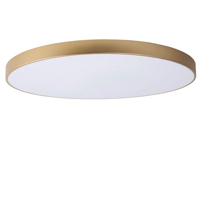 Lampe plafond moderne dorée, Unar, 80W, 2700K LED, gradable en 3 étapes