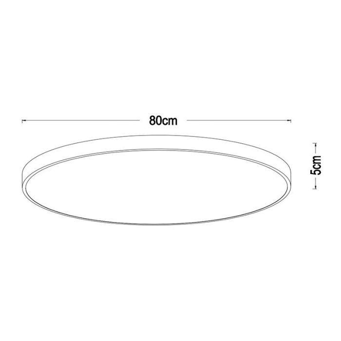 Lampe plafond moderne dorée, Unar, 80W, 2700K LED, gradable en 3 étapes