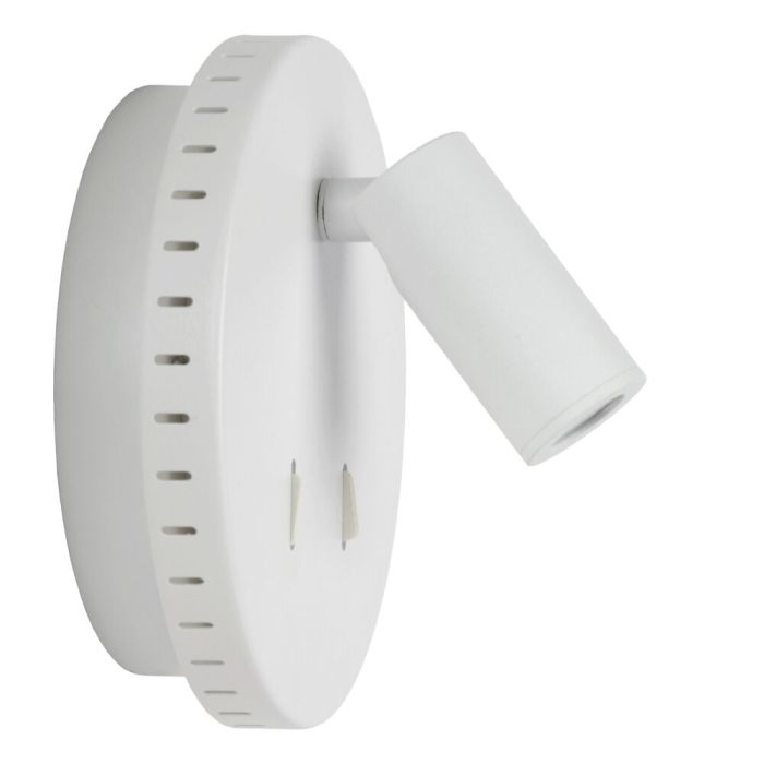 Applique murale moderne blanche, Bentjer, 6W, 3000K LED, avec interrupteur