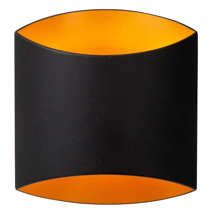 Applique up and down moderne noire, Diletta
