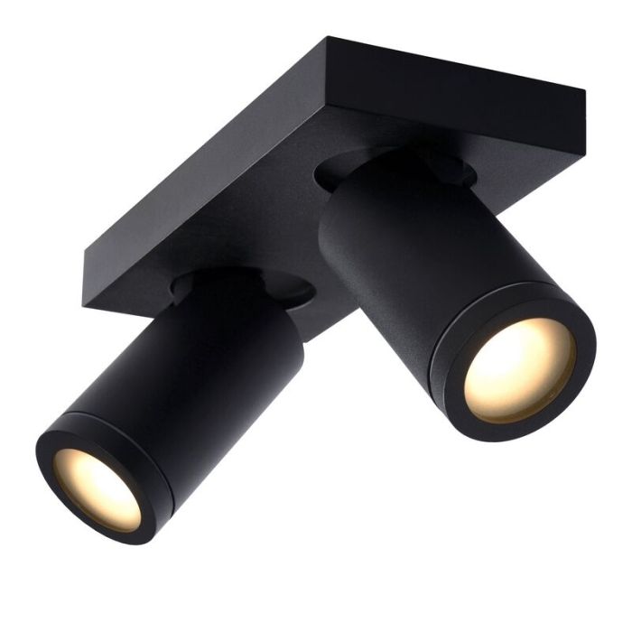 Spot plafond moderne noir, Taylor, IP44