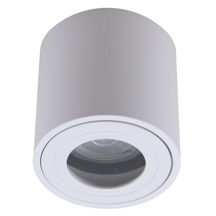 Plafonnier connecté blanc moderne, Alion, IP44, 4,5W, RGBW
