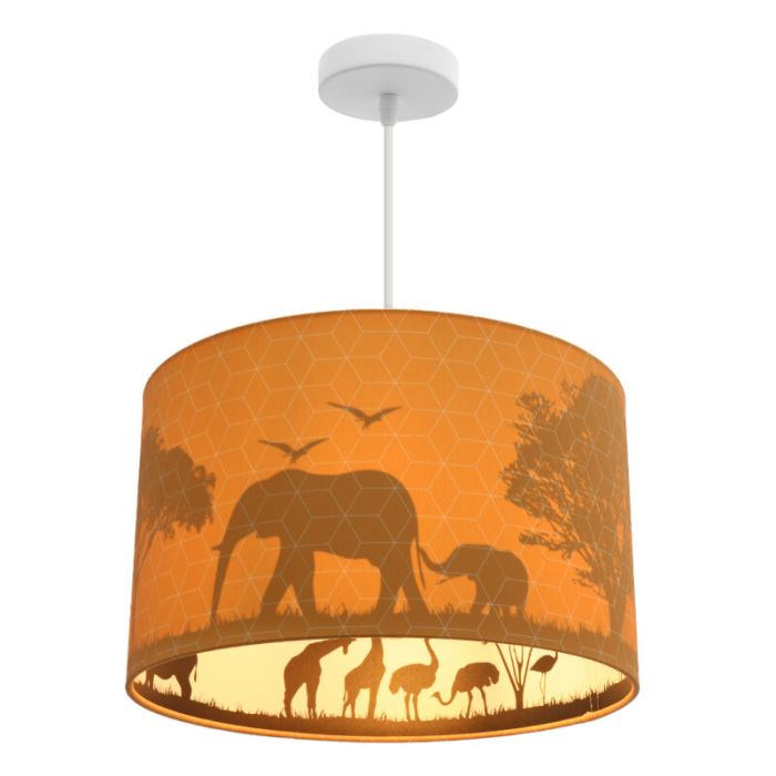 Suspension pour enfants orange en tissu, Safari