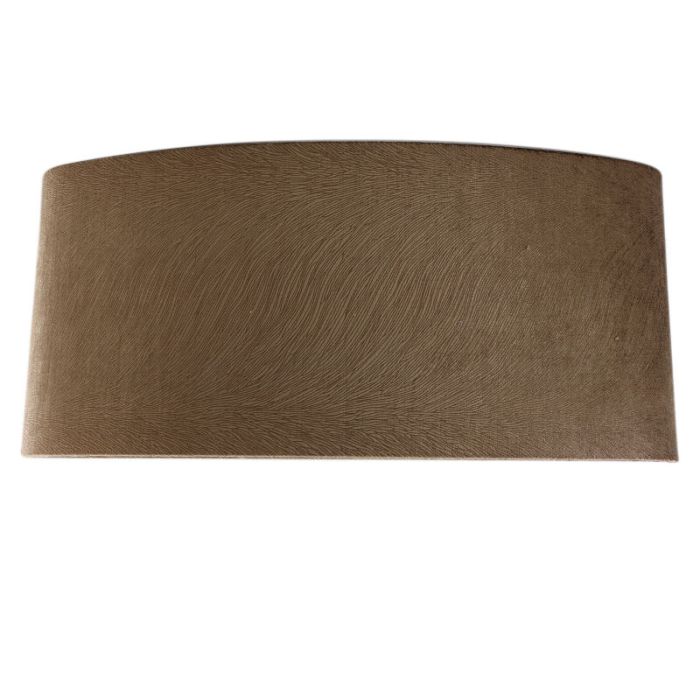 50 cm abat-jour en velours marron ovale, Rody