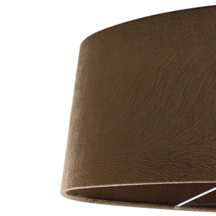 50 cm abat-jour en velours marron ovale, Rody