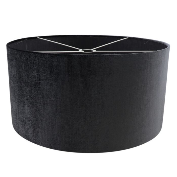 50 cm abat-jour en velours anthracite, Rody