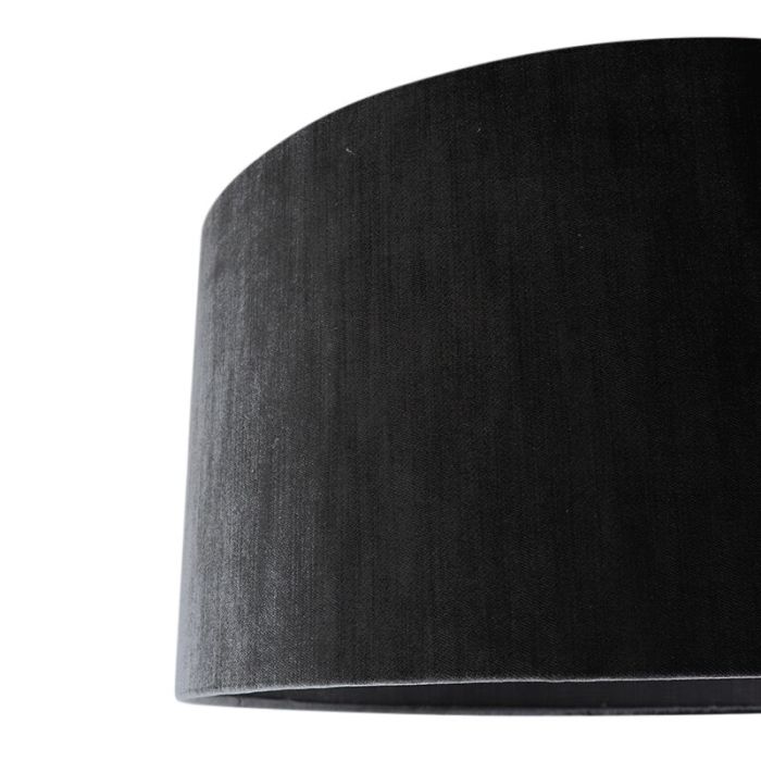 50 cm abat-jour en velours anthracite, Rody