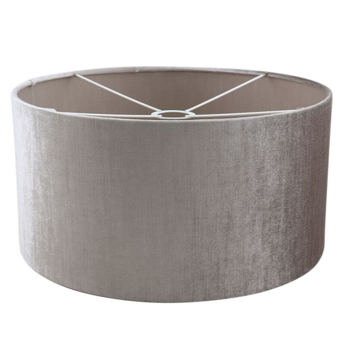 40 cm abat-jour en velours gris, Rody