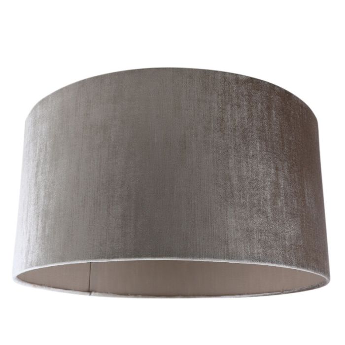 50 cm abat-jour en velours gris, Rody