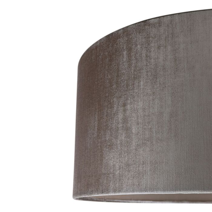 50 cm abat-jour en velours gris, Rody