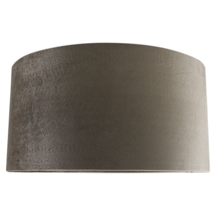 40 cm abat-jour en velours taupe, Rody