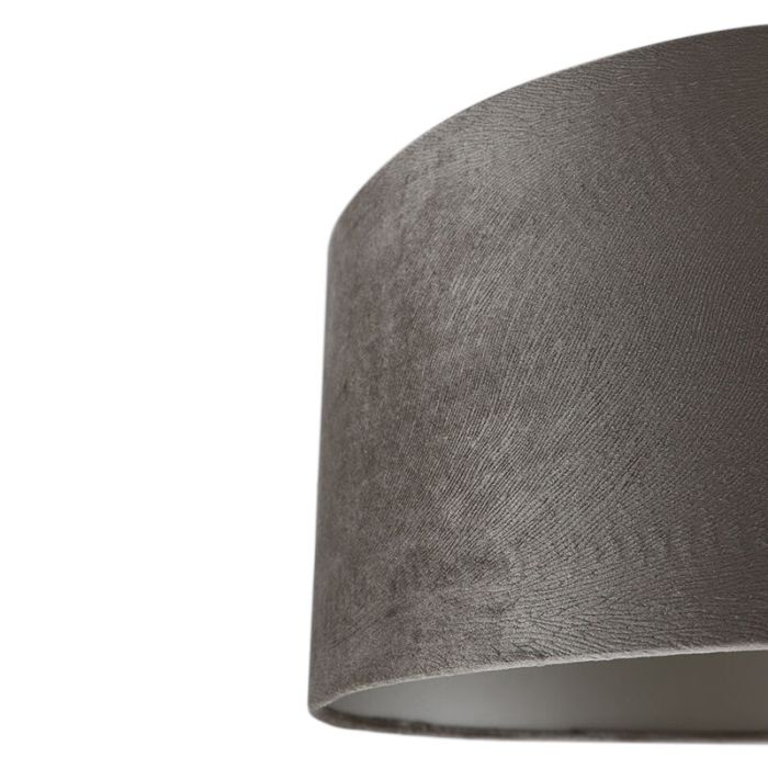 40 cm abat-jour en velours taupe, Rody