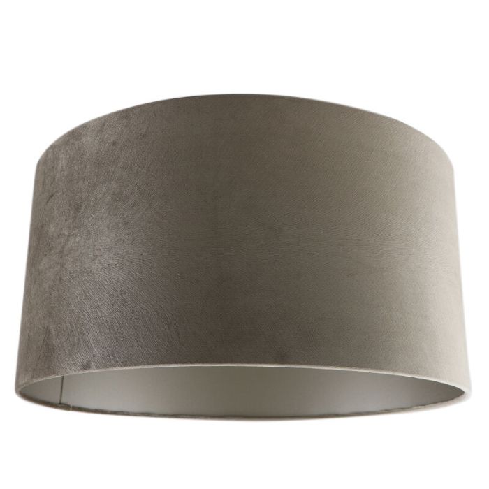 50 cm abat-jour en velours taupe, Rody