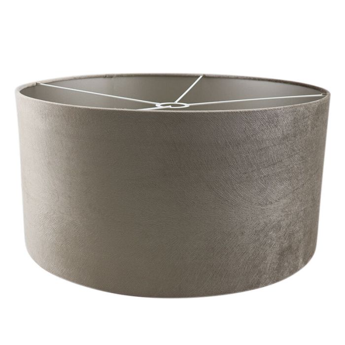 50 cm abat-jour en velours taupe, Rody