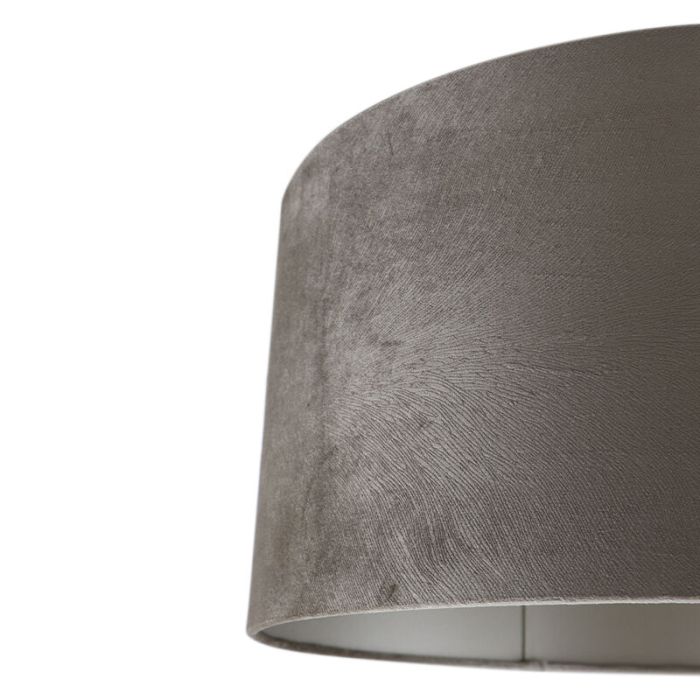 50 cm abat-jour en velours taupe, Rody