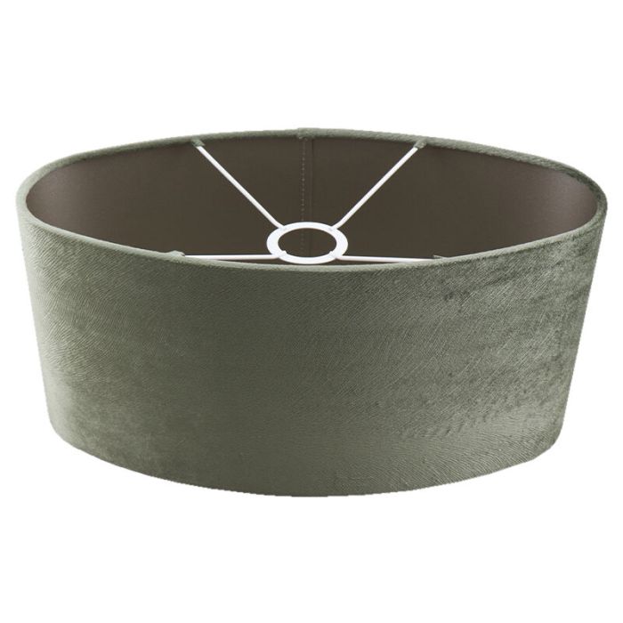 40 cm abat-jour en velours vert ovale, Rody