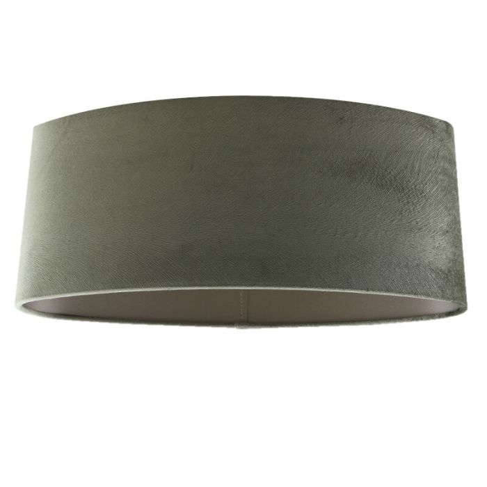 50 cm abat-jour en velours vert ovale, Rody