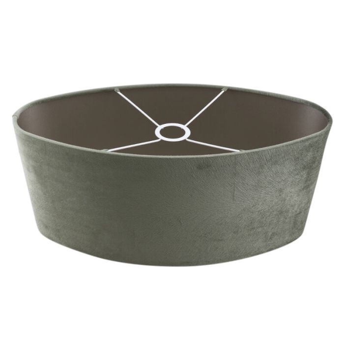 50 cm abat-jour en velours vert ovale, Rody