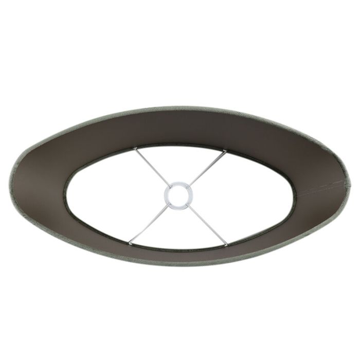 50 cm abat-jour en velours vert ovale, Rody