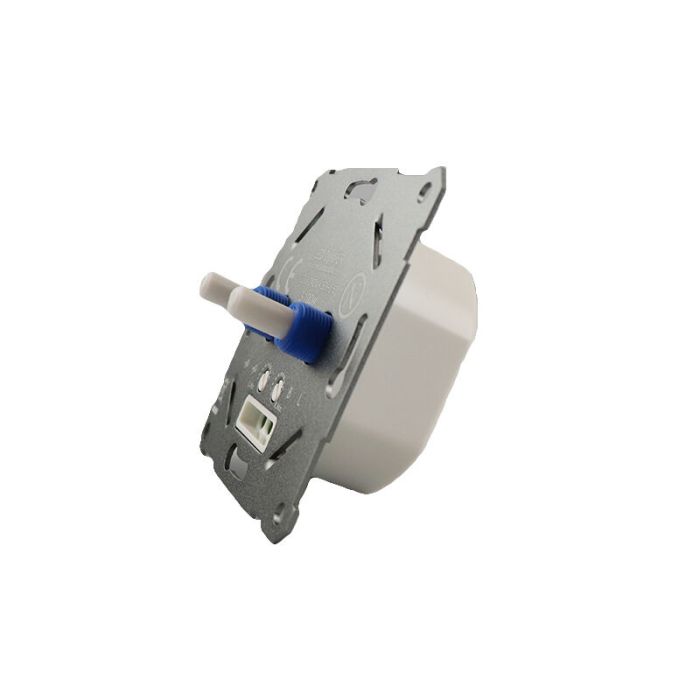 Variateur duo, interrupteur, avec cadre de recouvrement blanc et plaque centrale
