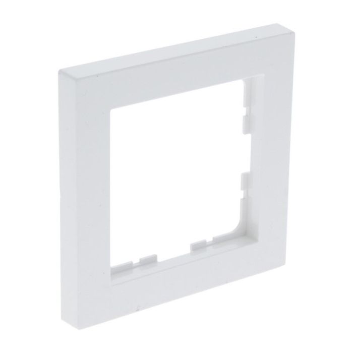 Variateur duo, interrupteur, avec cadre de recouvrement blanc et plaque centrale