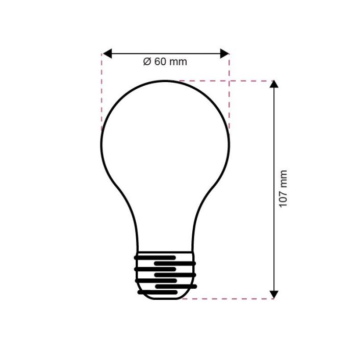 Olucia ampoule LED E27 gradable Yona, A60, 5W, 2700K