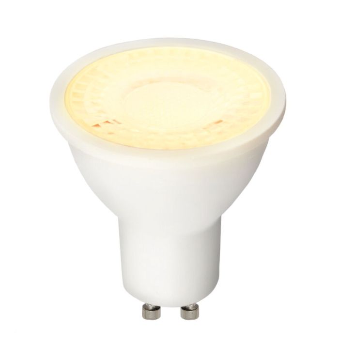 Lampe LED GU10 blanc dimmable Antonie, 5w, blanc chaud