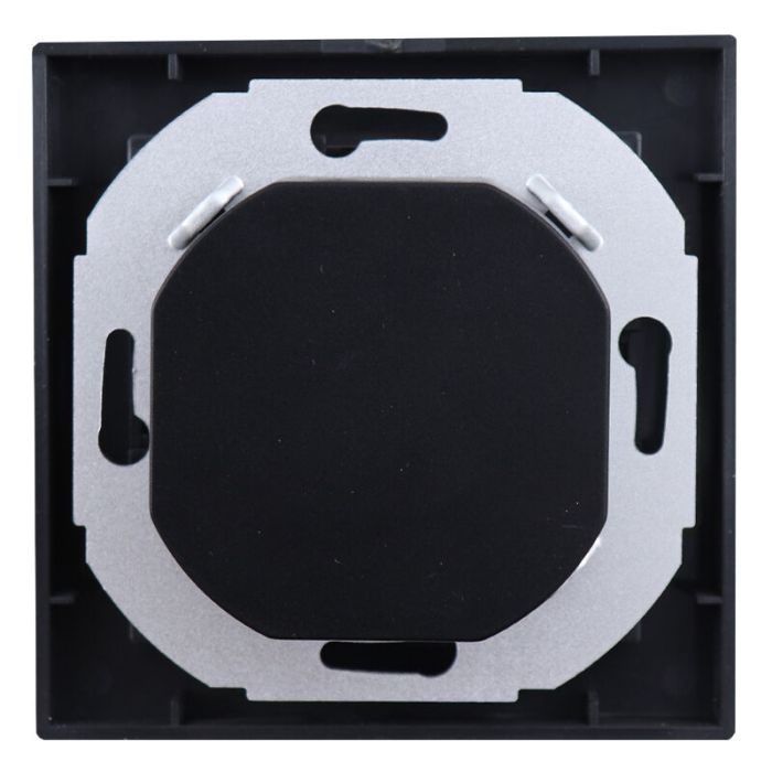 Gradateur LED, 0,5 - 200W, avec cadre et plaque centrale anthracite