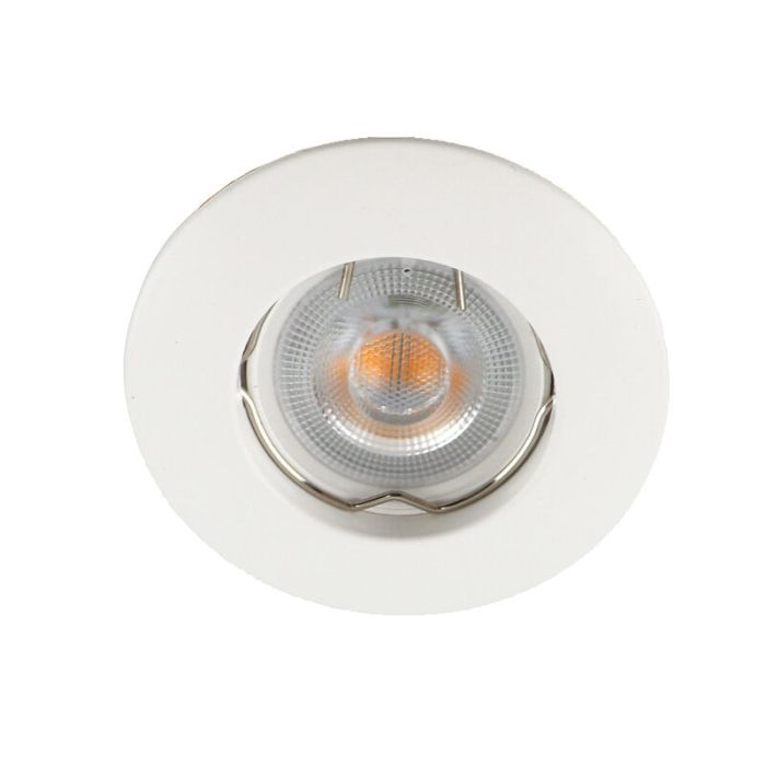 Mini spot encastrable blanc en aluminium, Rosi