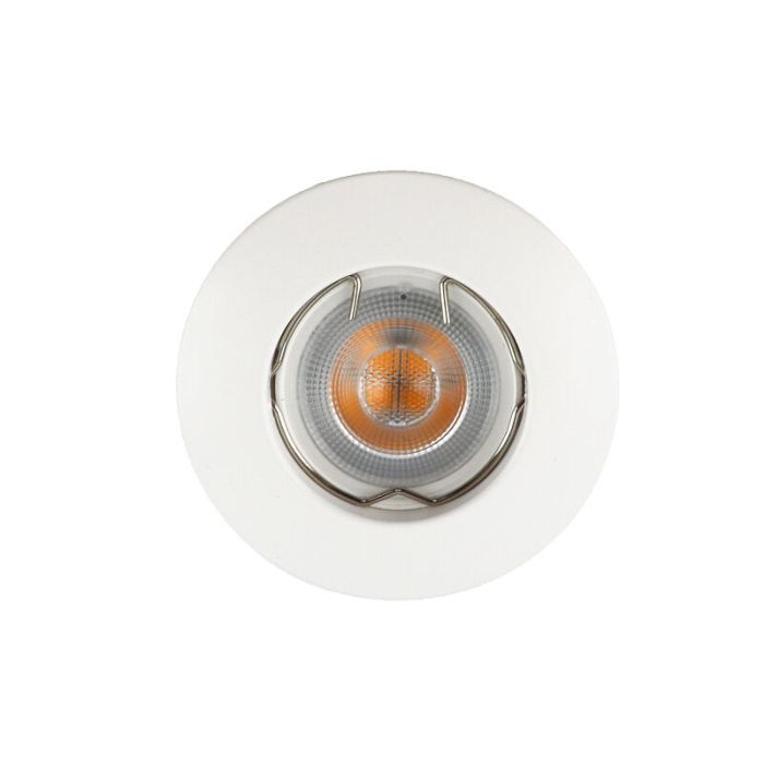 Mini spot encastrable blanc en aluminium, Rosi