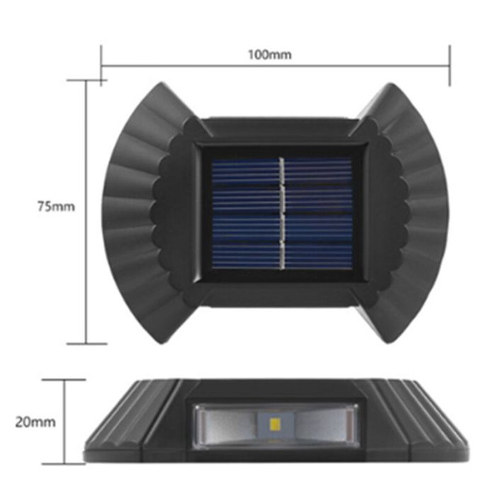 4 spots à piquer solaires, Pawan, 0,3W, 4500K LED, IP65