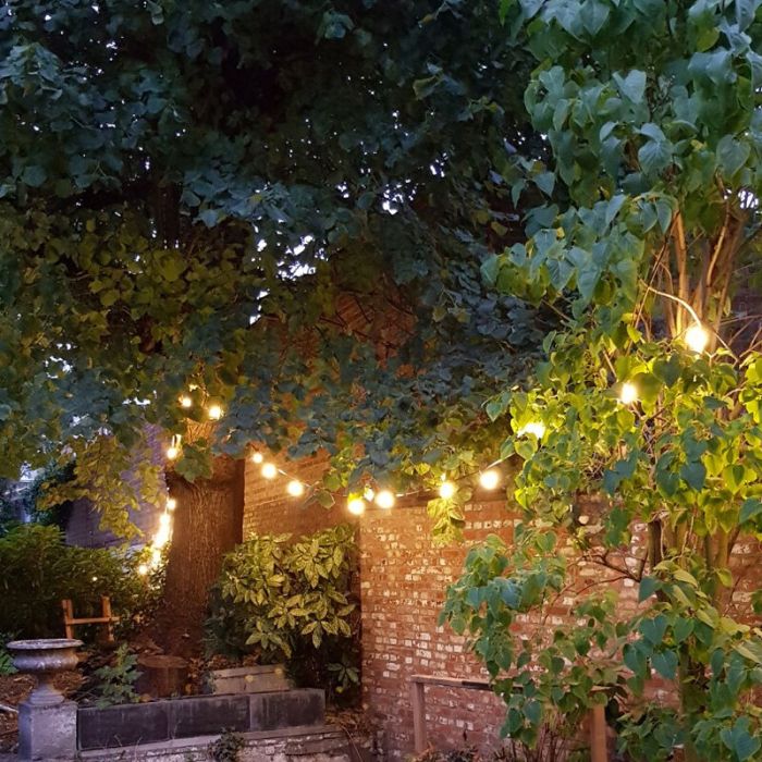 40m guirlande guinguette, 80 culots