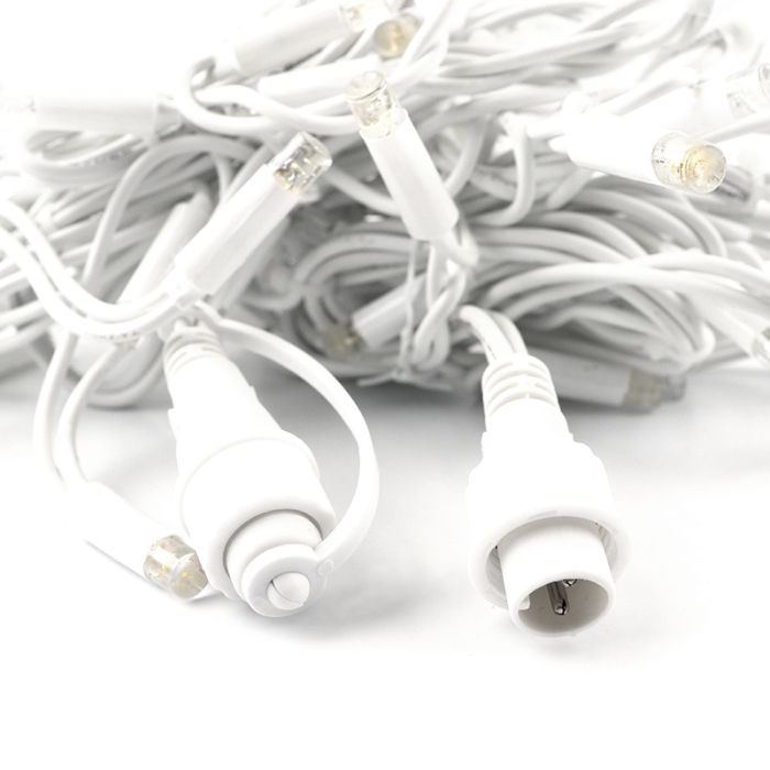 2m connectable glacon cordon blanc ip67 70 cm de hauteur blanc chaud