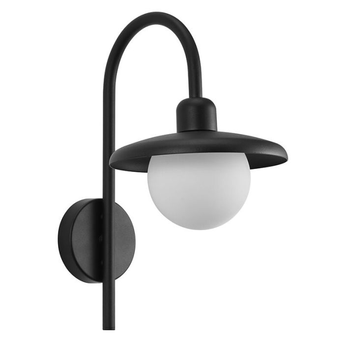 Luminaire extérieur classique noir, Berlo, IP44