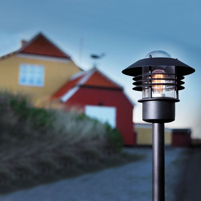 Luminaire extérieur rétro noir, Veje, IP54