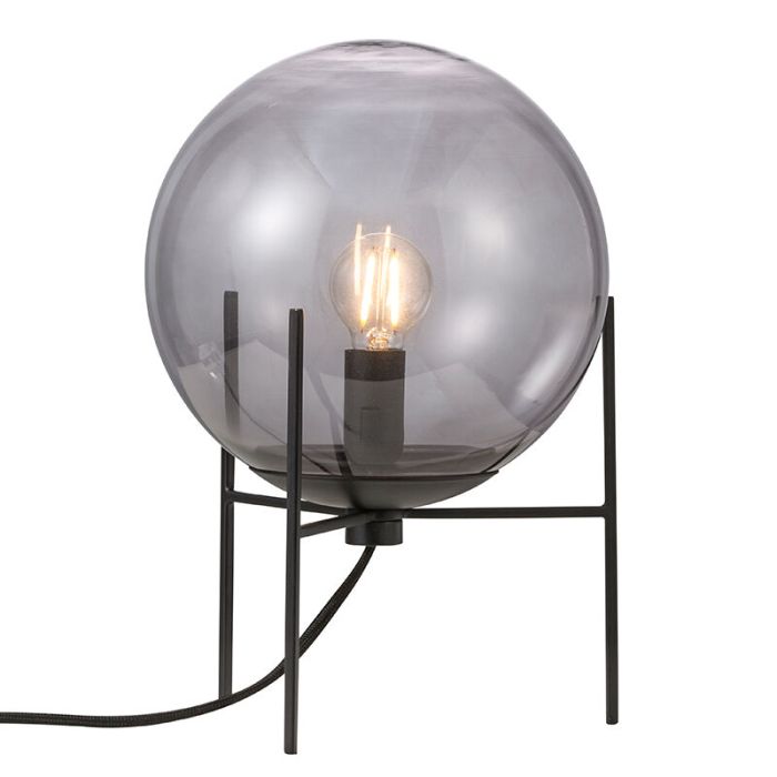Lampe de table design noire, Alton, avec interrupteur