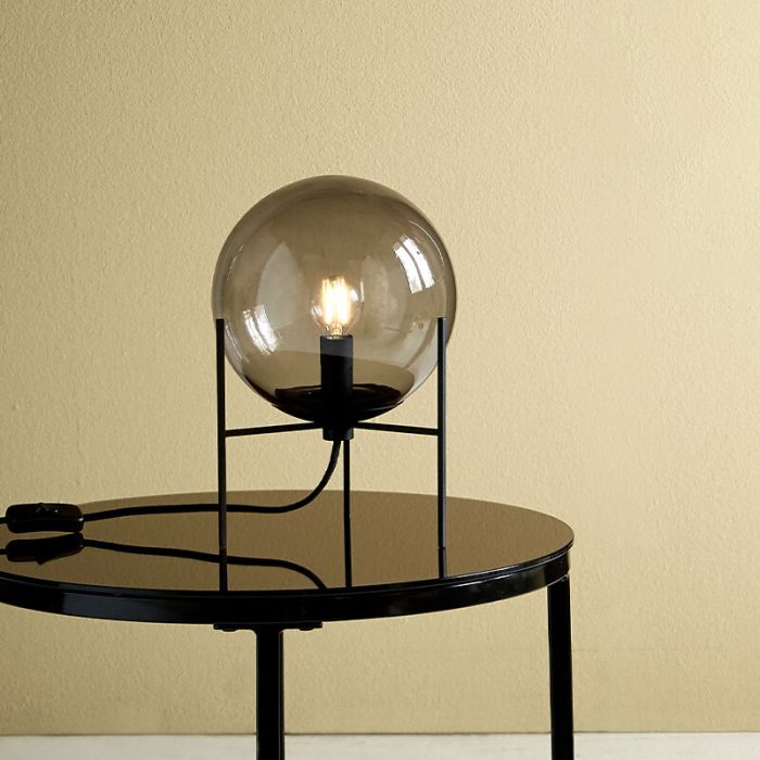 Lampe de table design noire, Alton, avec interrupteur