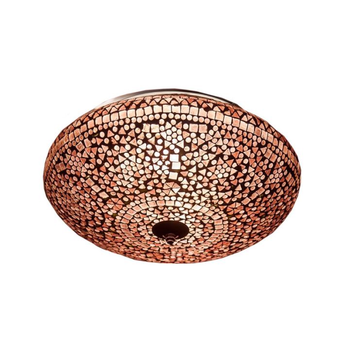 Lampe plafond orientale violette mosaïque, Louay