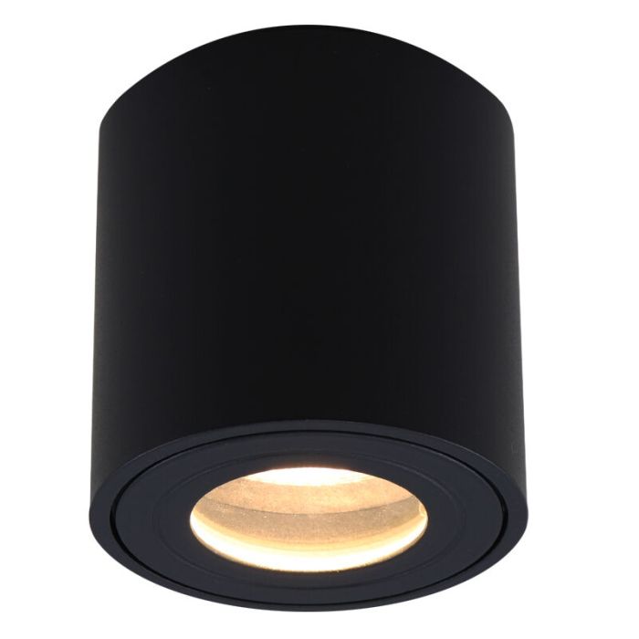 Spot en saillie noir moderne, Alion, IP44