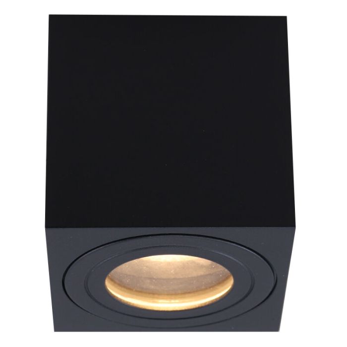Spot en saillie noir moderne, Alion, IP44