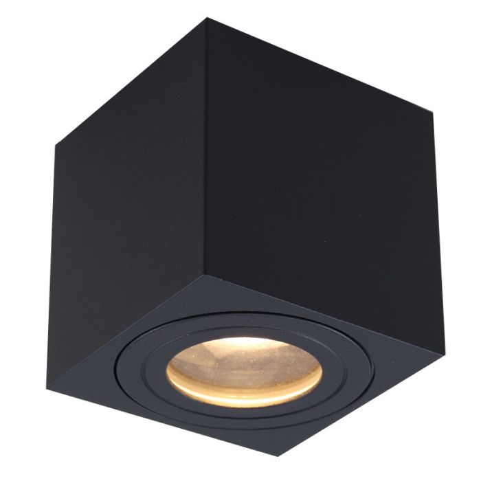 Spot en saillie noir moderne, Alion, IP44