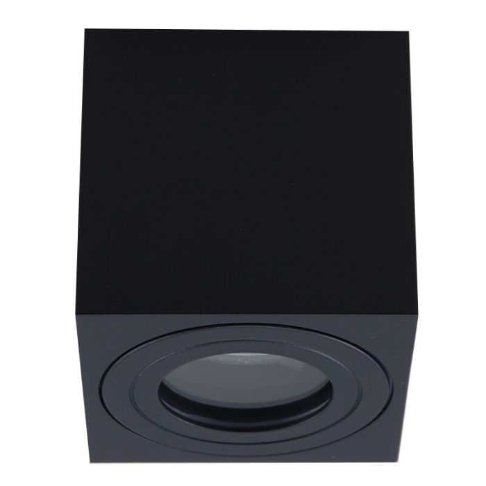 Spot en saillie noir moderne, Alion, IP44