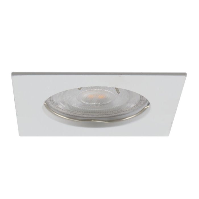Spot encastré blanc en aluminium, Rudo