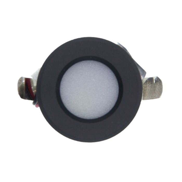 Mini spot encastrable en aluminium noir, Philomena, 1,5W, 2700K LED, IP44