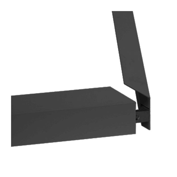 Cadre clic en saillie noir 30x120